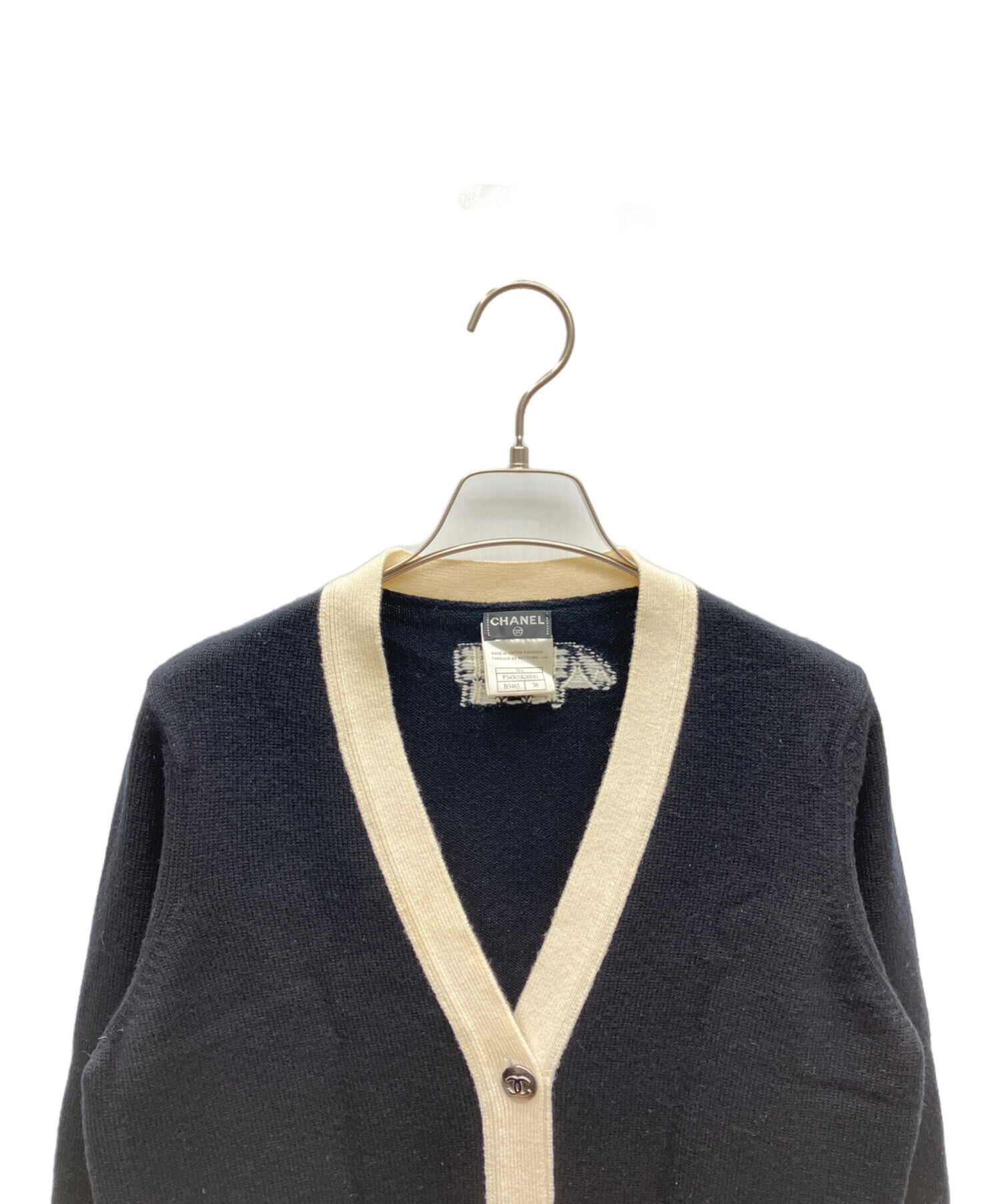 中古・古着通販】CHANEL (シャネル) 薄手カーディガン ブラック サイズ