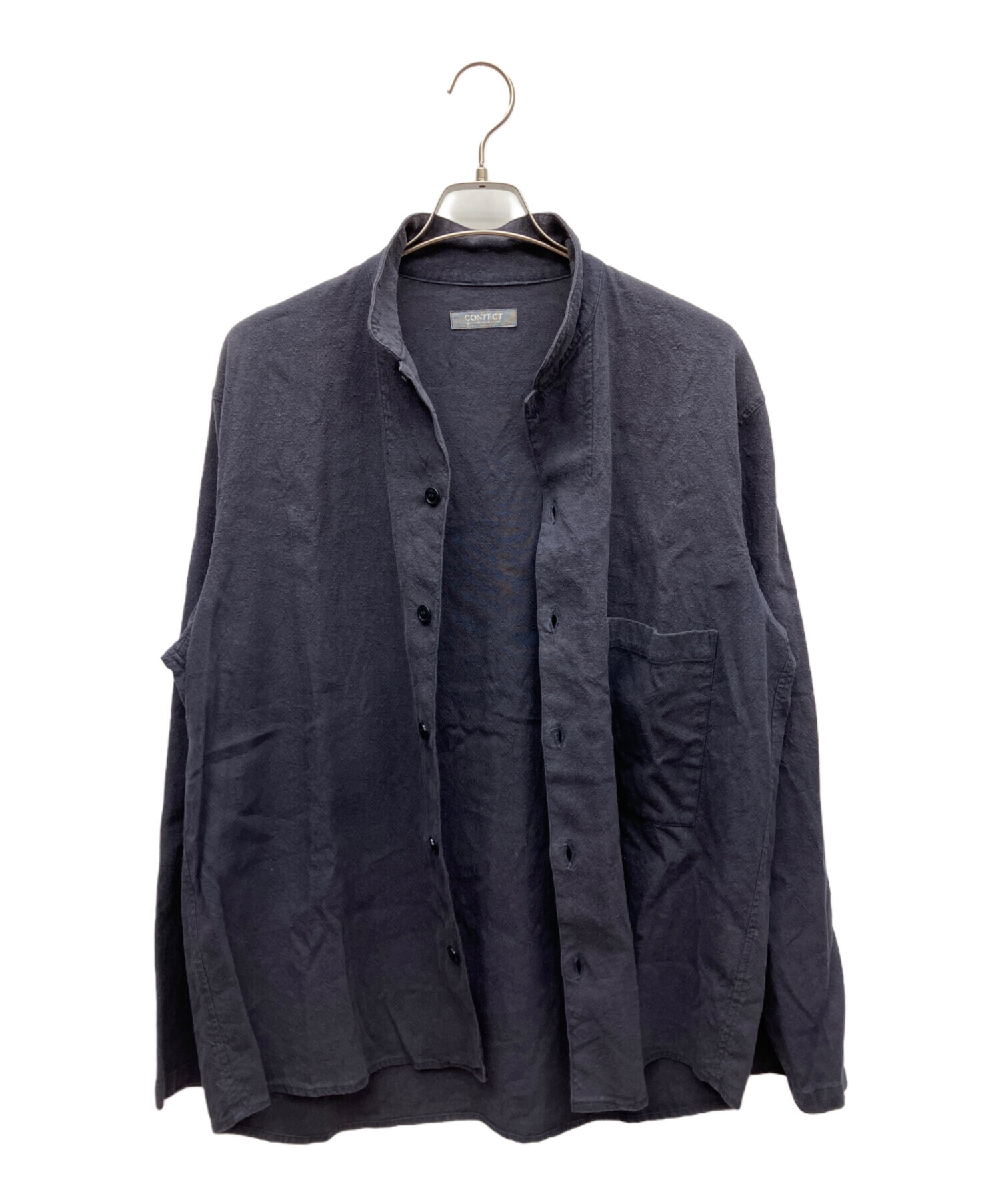 中古・古着通販】CONFECT (コンフェクト) リネンシャツ ネイビー