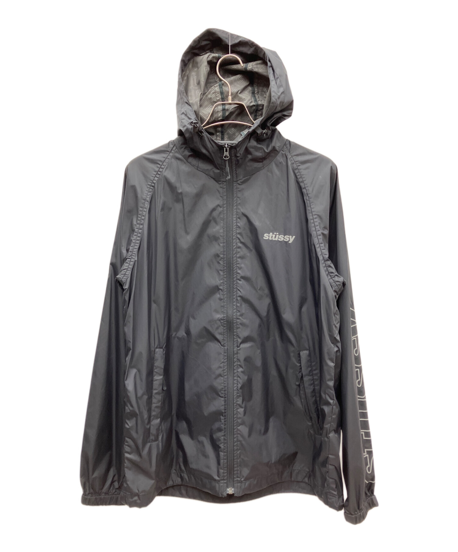 中古・古着通販】stussy (ステューシー) ナイロンジャケット ブラック