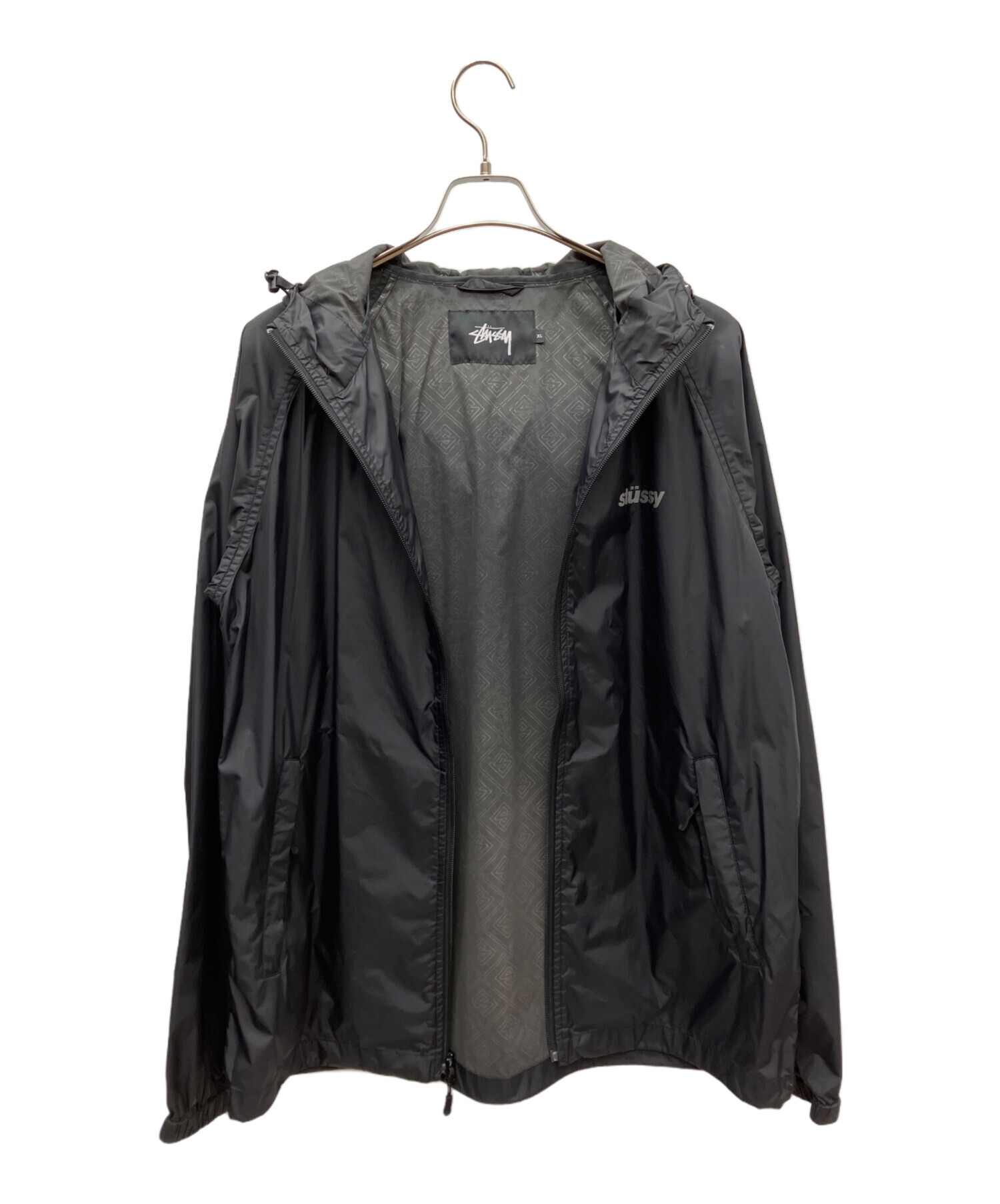 中古・古着通販】stussy (ステューシー) ナイロンジャケット ブラック