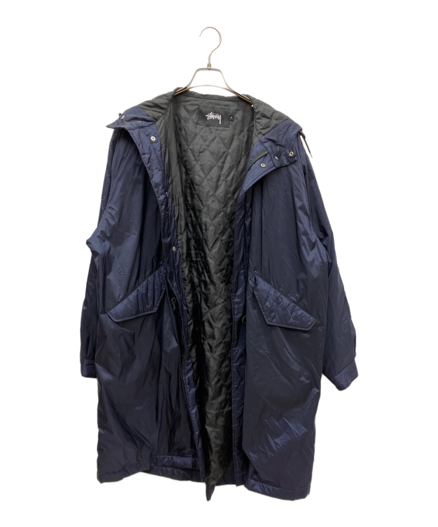 中古・古着通販】stussy (ステューシー) ナイロンコート ネイビー