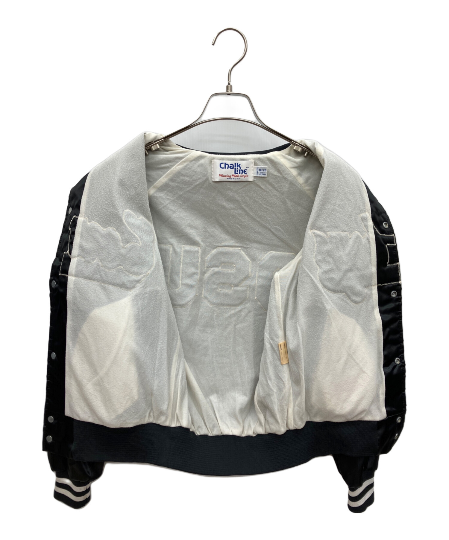 最終値下げ　Chalk Line　チョークライン　スタジャン　Mサイズ相当 中古・古着通販】Chalk Line (チョークライン) スタジャン ブラック