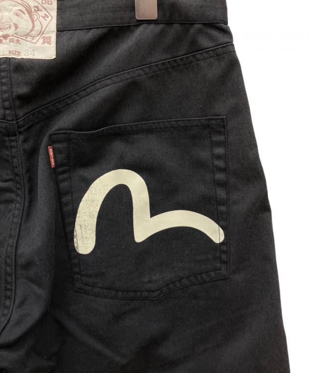 中古・古着通販】EVISU (エヴィス) ハーフパンツ ブラック サイズ:W34