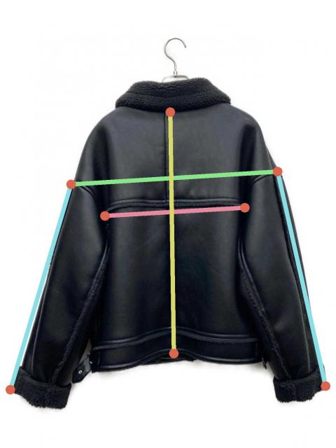 【新品未使用】ブラック レザージャケット JEANASIS（ジーナシス） 中古・古着通販】JEANASIS (ジーナシス) フェイクレザーブルゾン