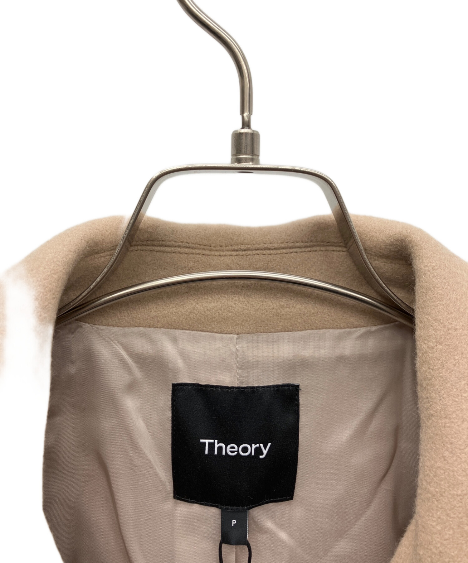 中古・古着通販】theory (セオリー) Pコート ベージュ サイズ:SIZE P
