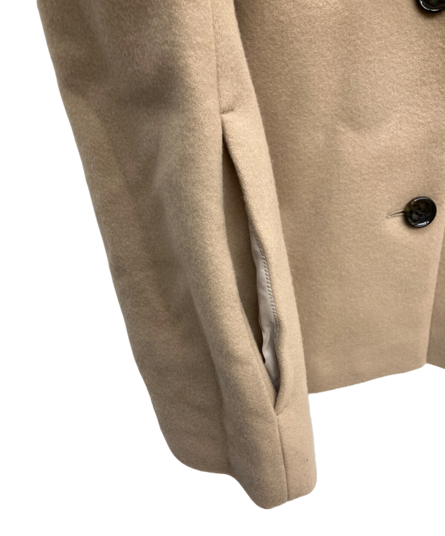 中古・古着通販】theory (セオリー) Pコート ベージュ サイズ:SIZE P