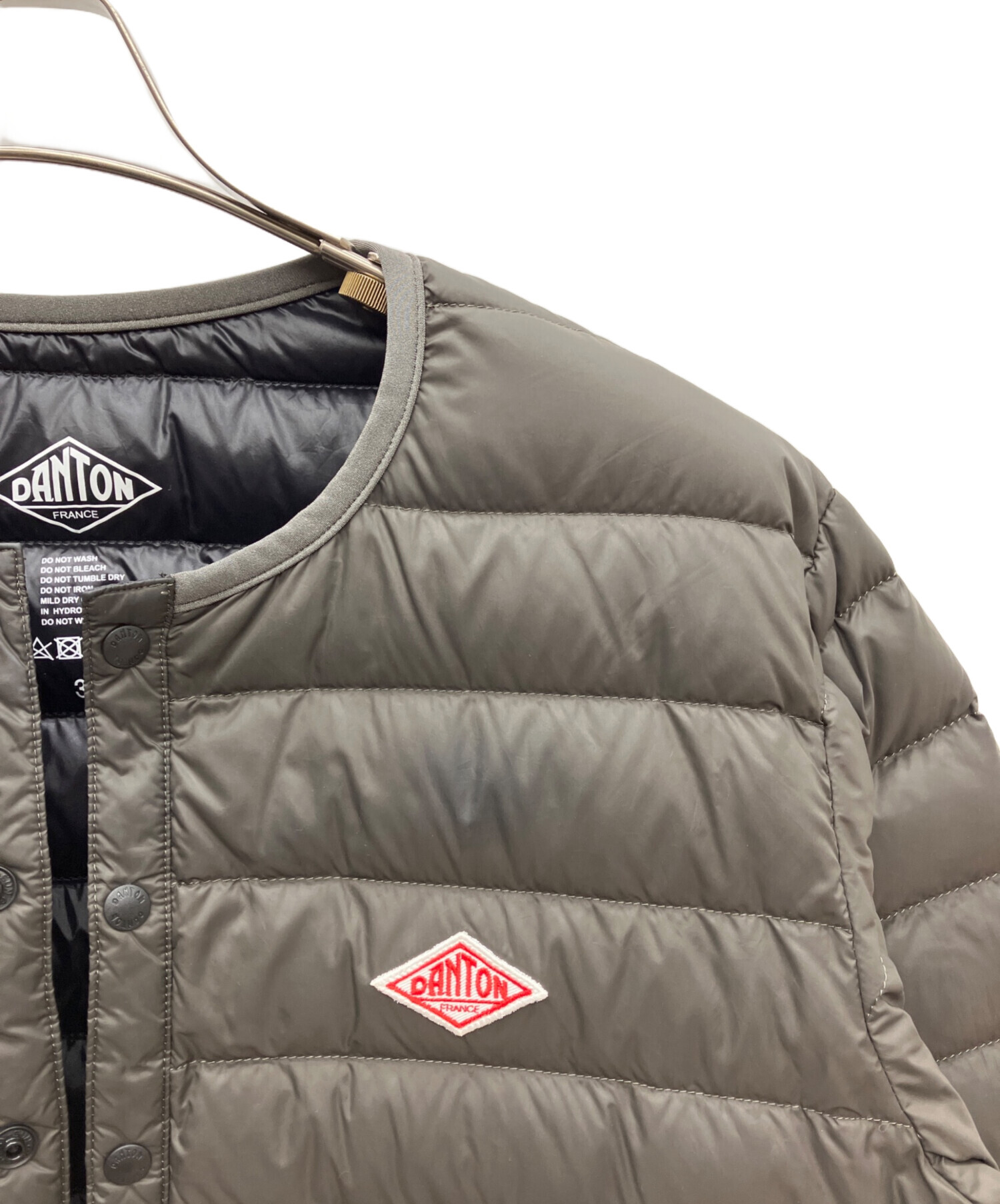 DANTON ブラウン ダウンジャケット 38 DANTON⁄DOWN HOODED JACKET