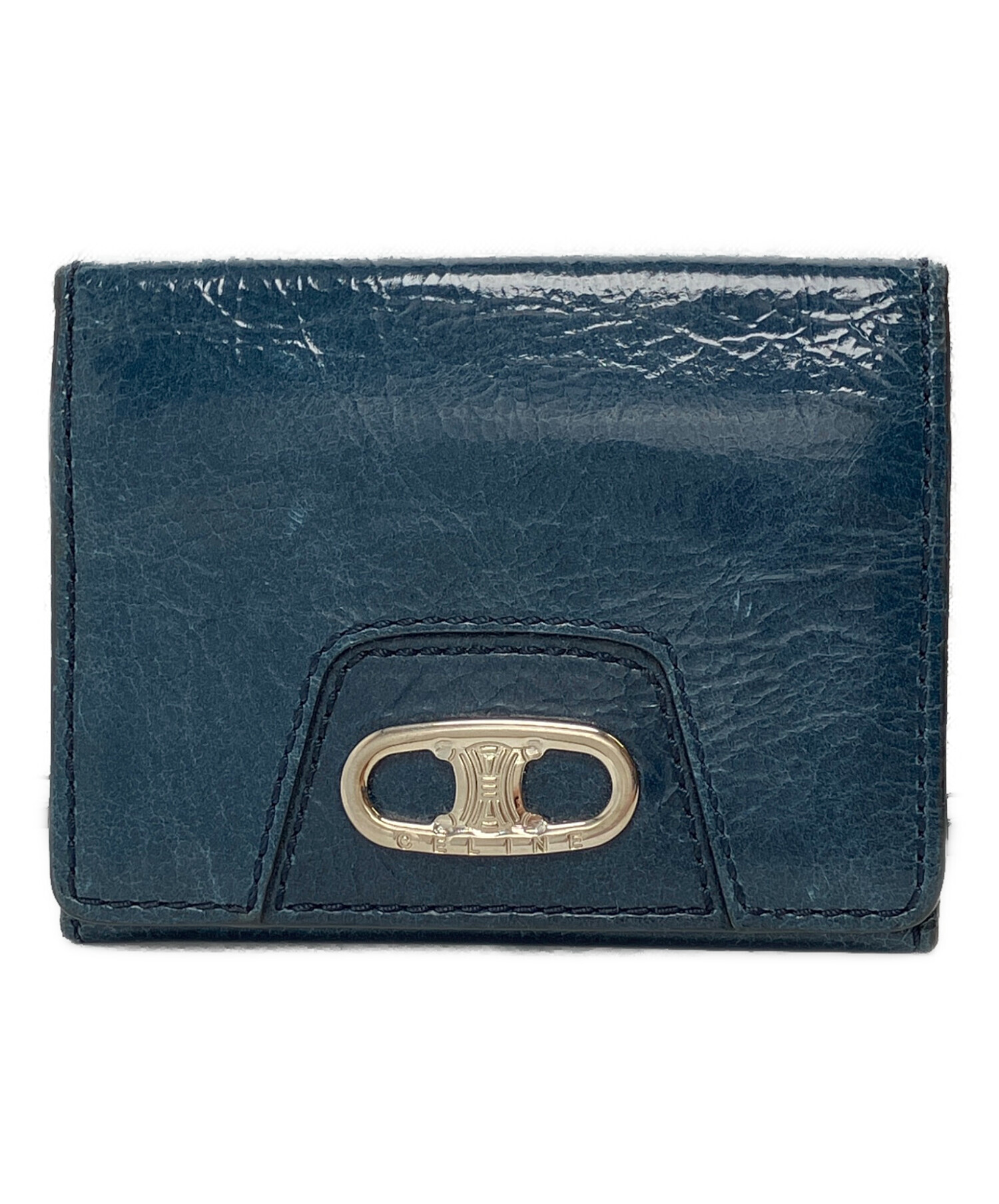 CELINE ケース ヴィンテージ品　　新品未使用品 海外免税店で購入値下 中古・古着通販】CELINE (セリーヌ) カードケース ブルー｜ブランド