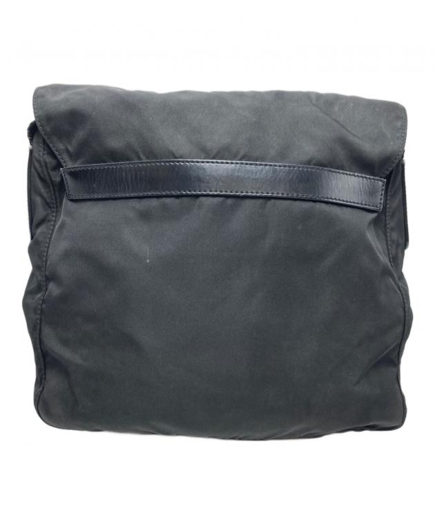 中古・古着通販】PRADA (プラダ) ナイロンショルダーバッグ ブラック