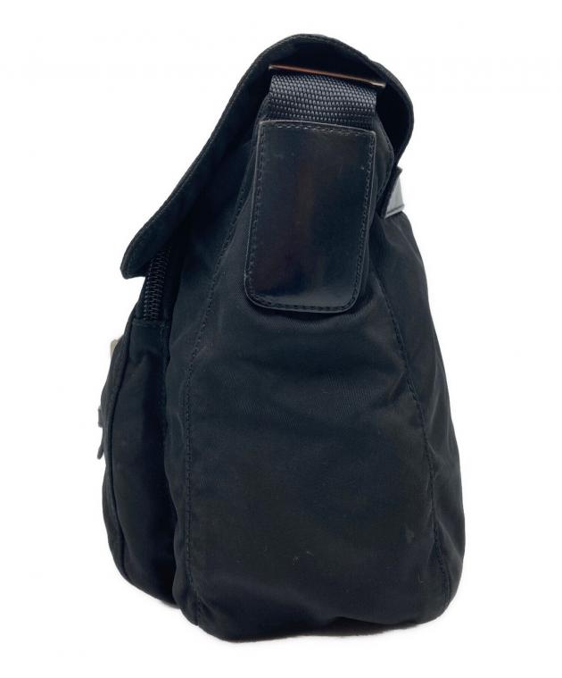 中古・古着通販】PRADA (プラダ) ナイロンショルダーバッグ ブラック