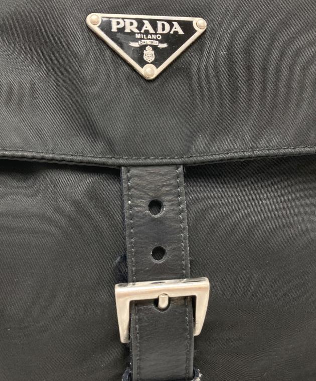 中古・古着通販】PRADA (プラダ) ナイロンショルダーバッグ ブラック