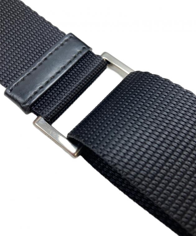 PRADA 黒 ナイロン ストラップ　新品未使用品 中古・古着通販】PRADA (プラダ) ナイロンショルダーバッグ ブラック