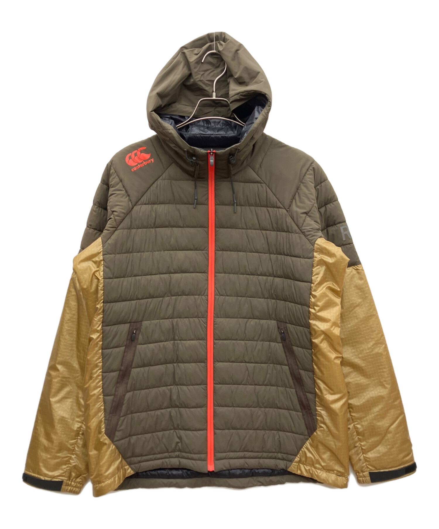 canterbury フード付きダウンジャケット カーキ　カンタベリー 中古・古着通販】Canterbury (カンタベリー) 中綿ジャケット グリーン