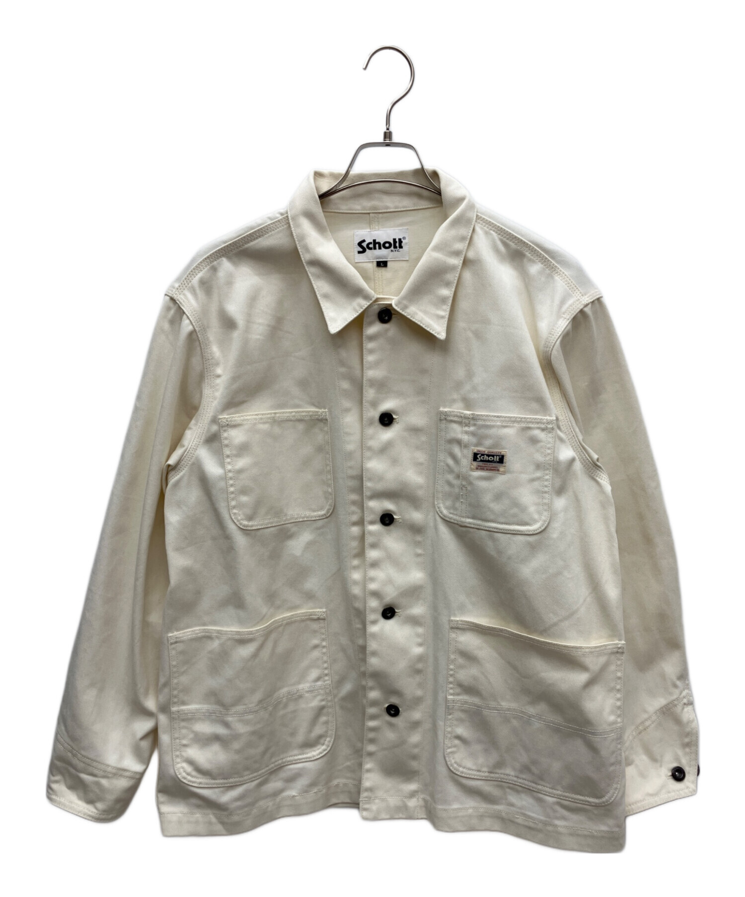 中古・古着通販】Schott (ショット) TC WORK COVERALL アイボリー