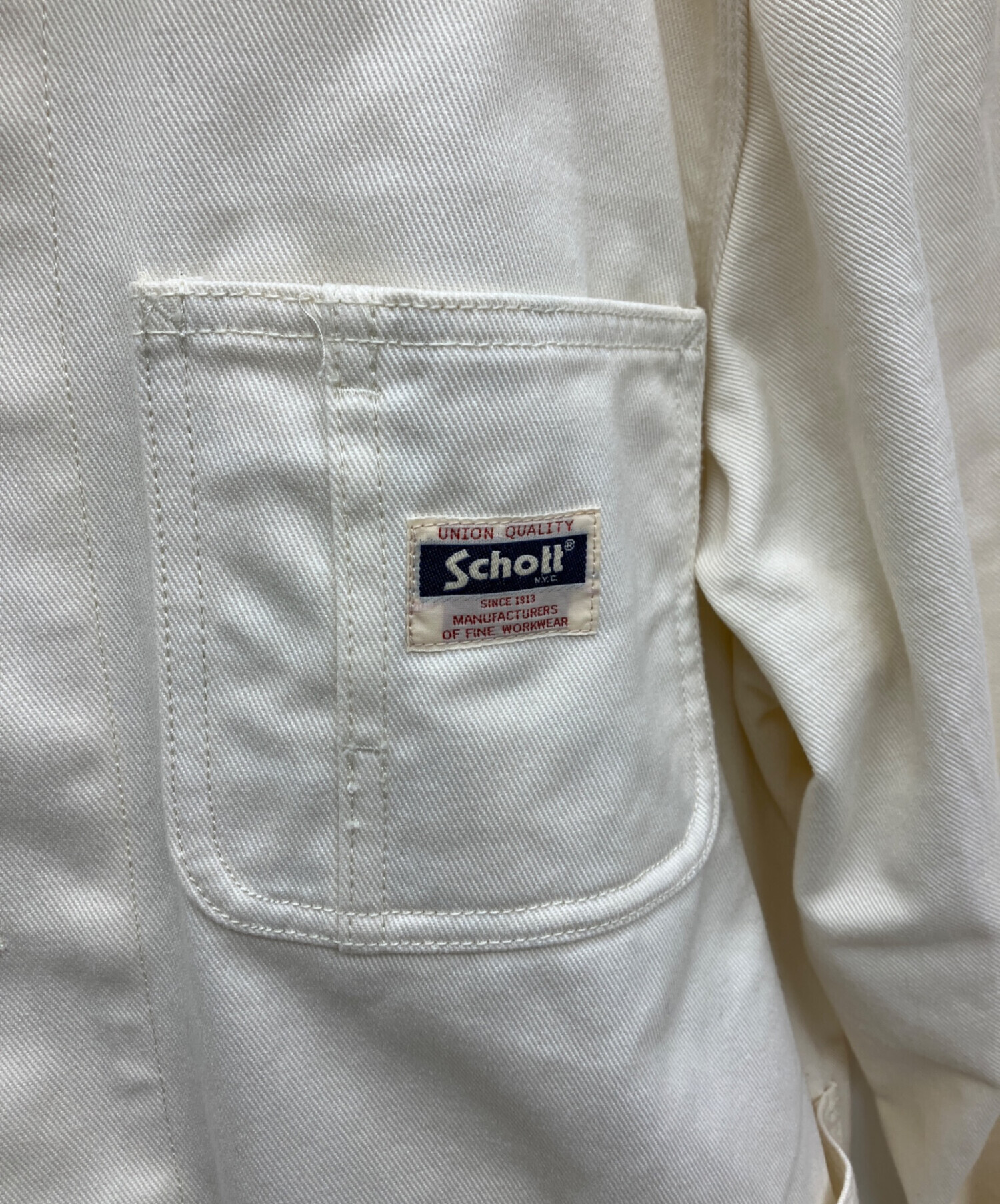 中古・古着通販】Schott (ショット) TC WORK COVERALL アイボリー