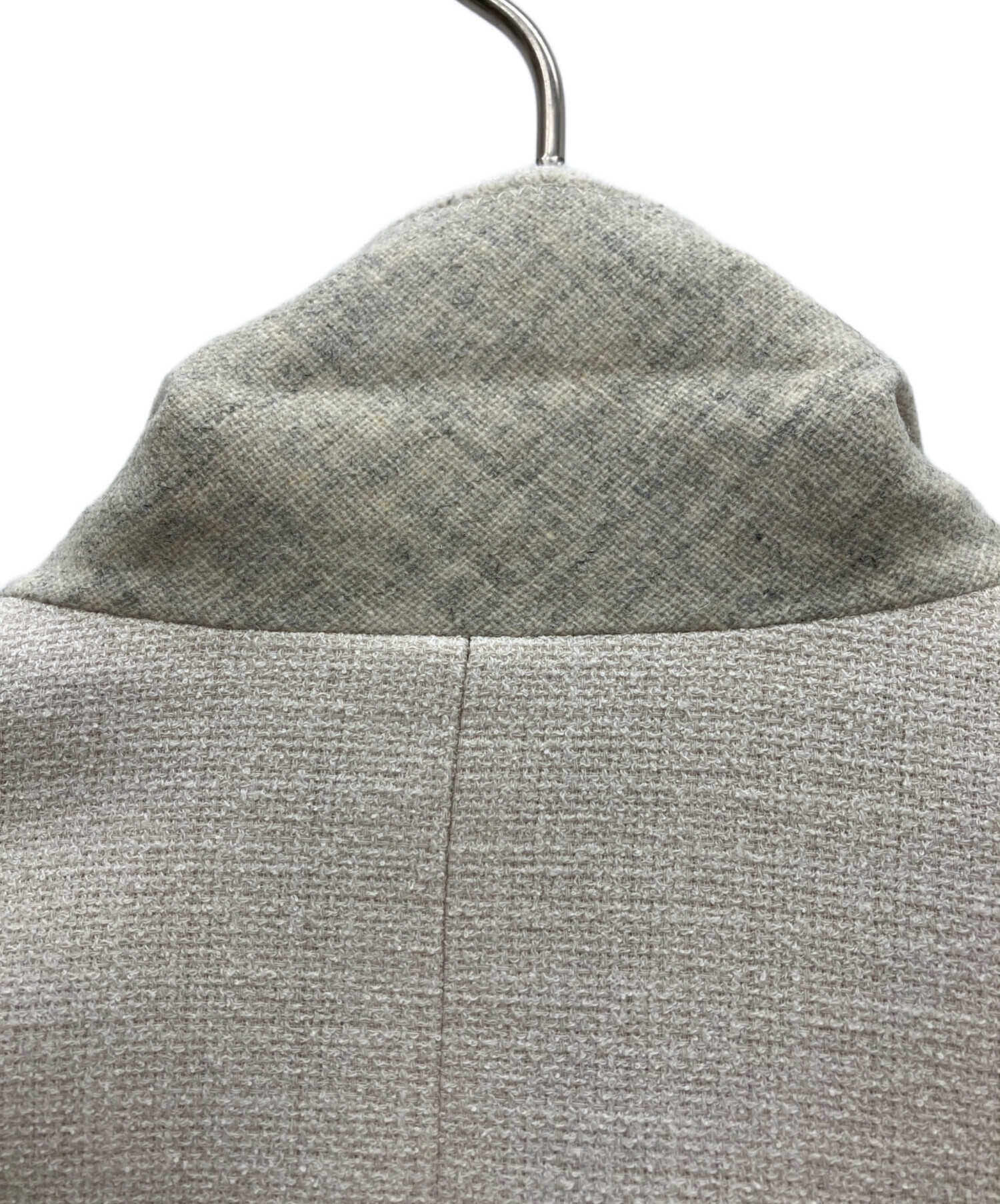 中古・古着通販】ebure (エブール) ツイードジャケット ベージュ