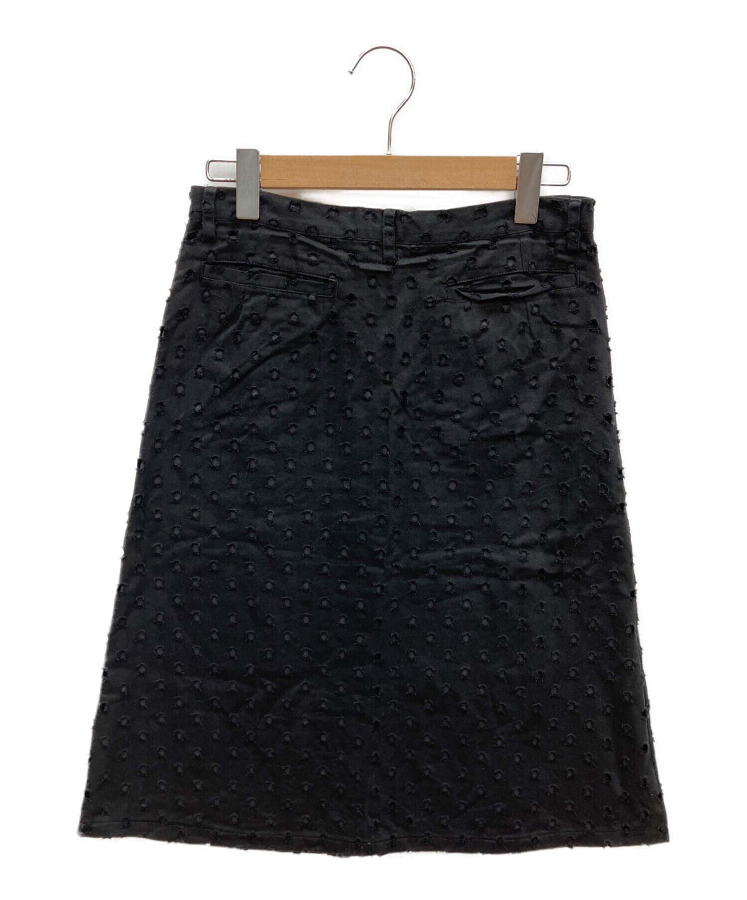 LIMI feu リミフゥ プリーツスカート 黒　シアー 新品タグ付き 中古・古着通販】LIMI feu (リミフゥ) スカート ネイビー サイズ:SIZE
