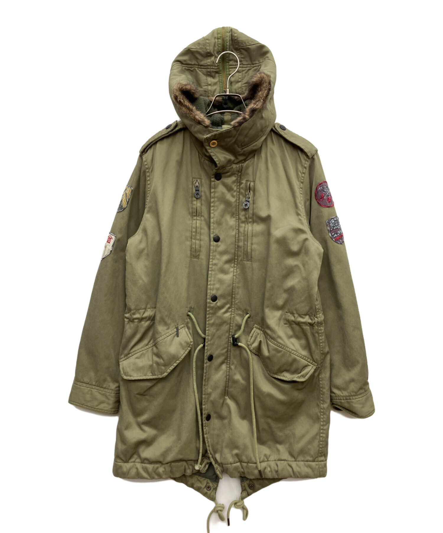 中古・古着通販】DIESEL (ディーゼル) モッズコート オリーブ サイズ:M