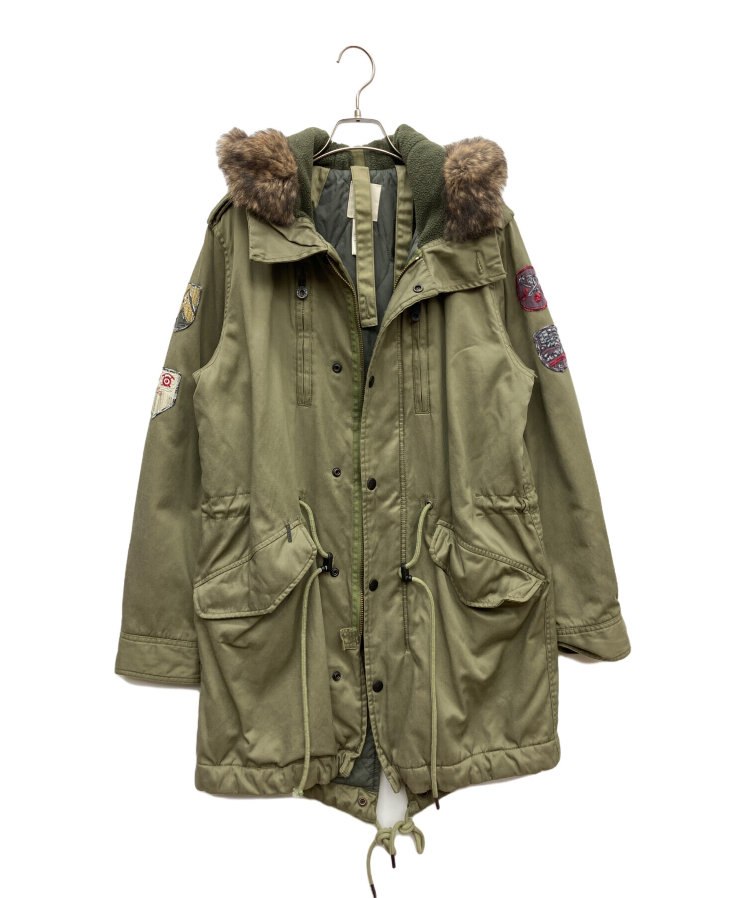 中古・古着通販】DIESEL (ディーゼル) モッズコート オリーブ サイズ:M