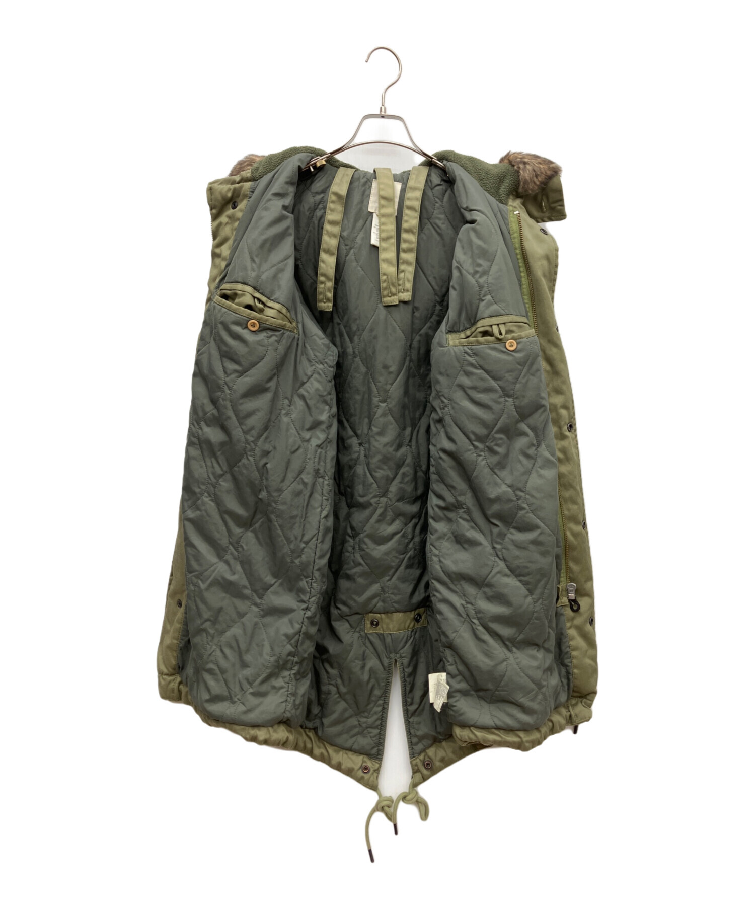 中古・古着通販】DIESEL (ディーゼル) モッズコート オリーブ サイズ:M