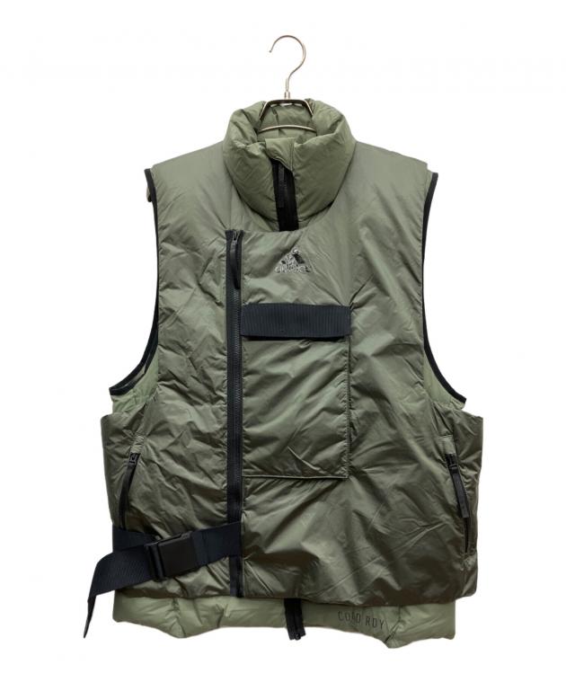 中古・古着通販】adidas (アディダス) ダウンベスト オリーブ サイズ