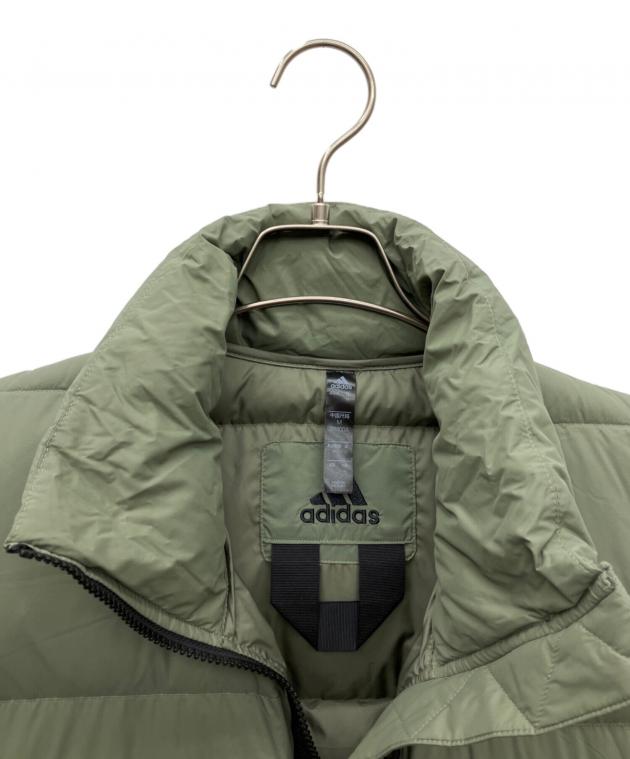中古・古着通販】adidas (アディダス) ダウンベスト オリーブ サイズ