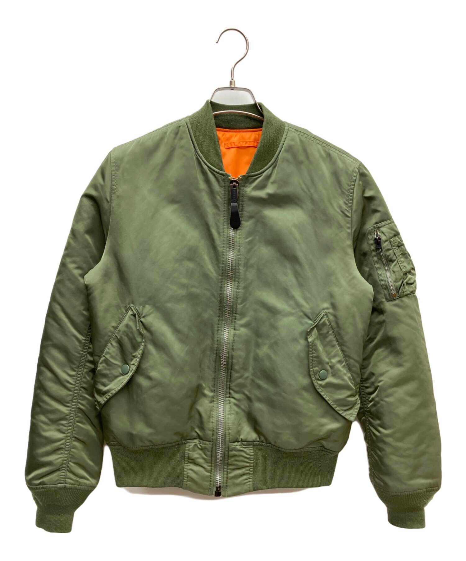 中古・古着通販】ALPHA (アルファ) MA-1ジャケット オリーブ サイズ