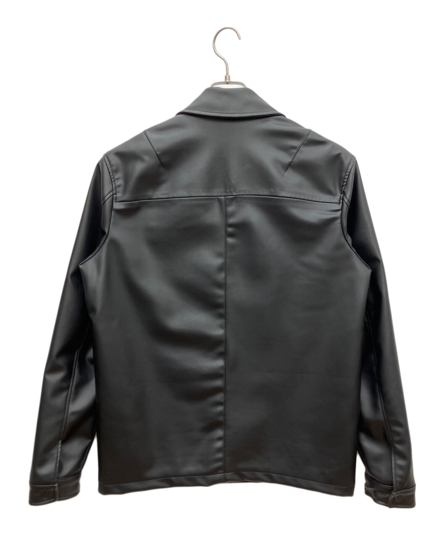 中古・古着通販】ZARA (ザラ) DNWR フェイクレザージャケット ブラック 