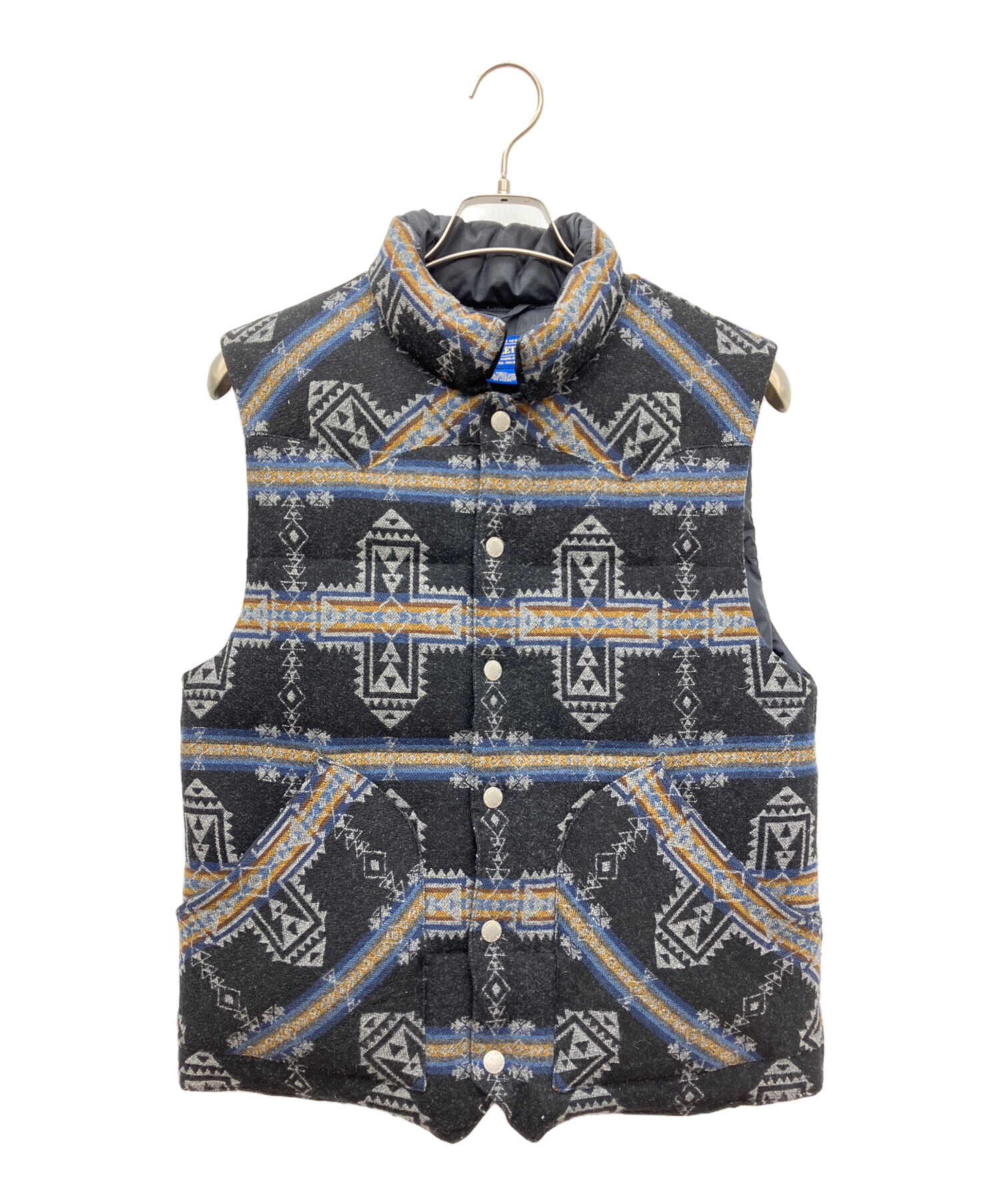 中古・古着通販】PENDLETON (ペンドルトン) ダウンベスト ブラック 