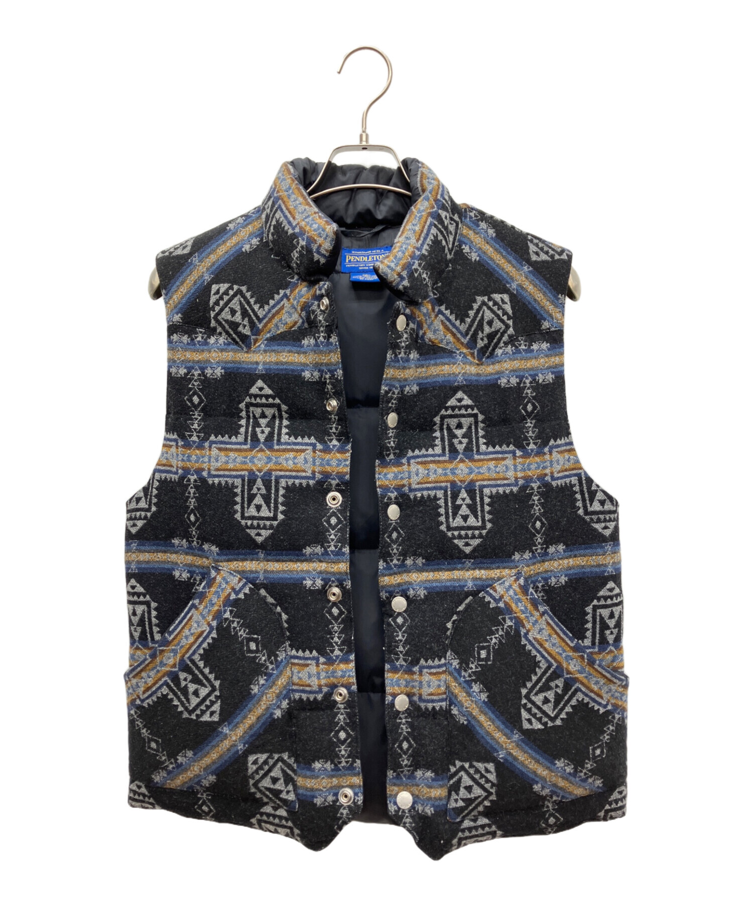 中古・古着通販】PENDLETON (ペンドルトン) ダウンベスト ブラック 