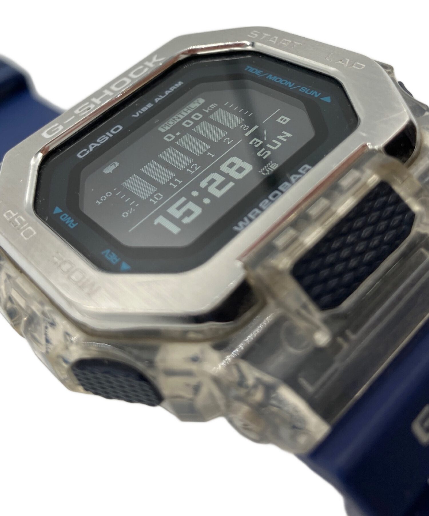 【中古】G-SHOCK GBX-100 Casio GBX-100-7JF G-Shock Quartz Men's Watch Black Dial Digital