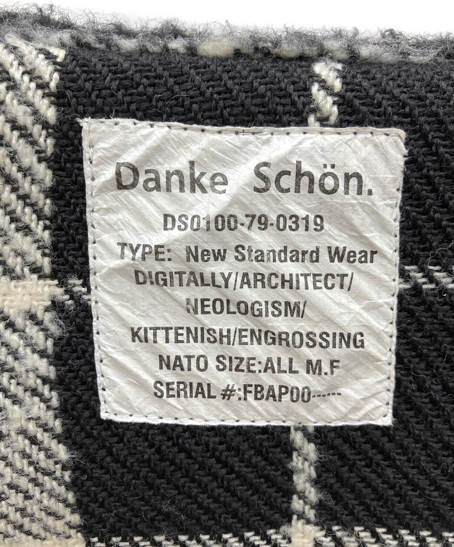 中古・古着通販】DANKE SCHON (ダンケ シェーン) 長袖シャツ ブラック