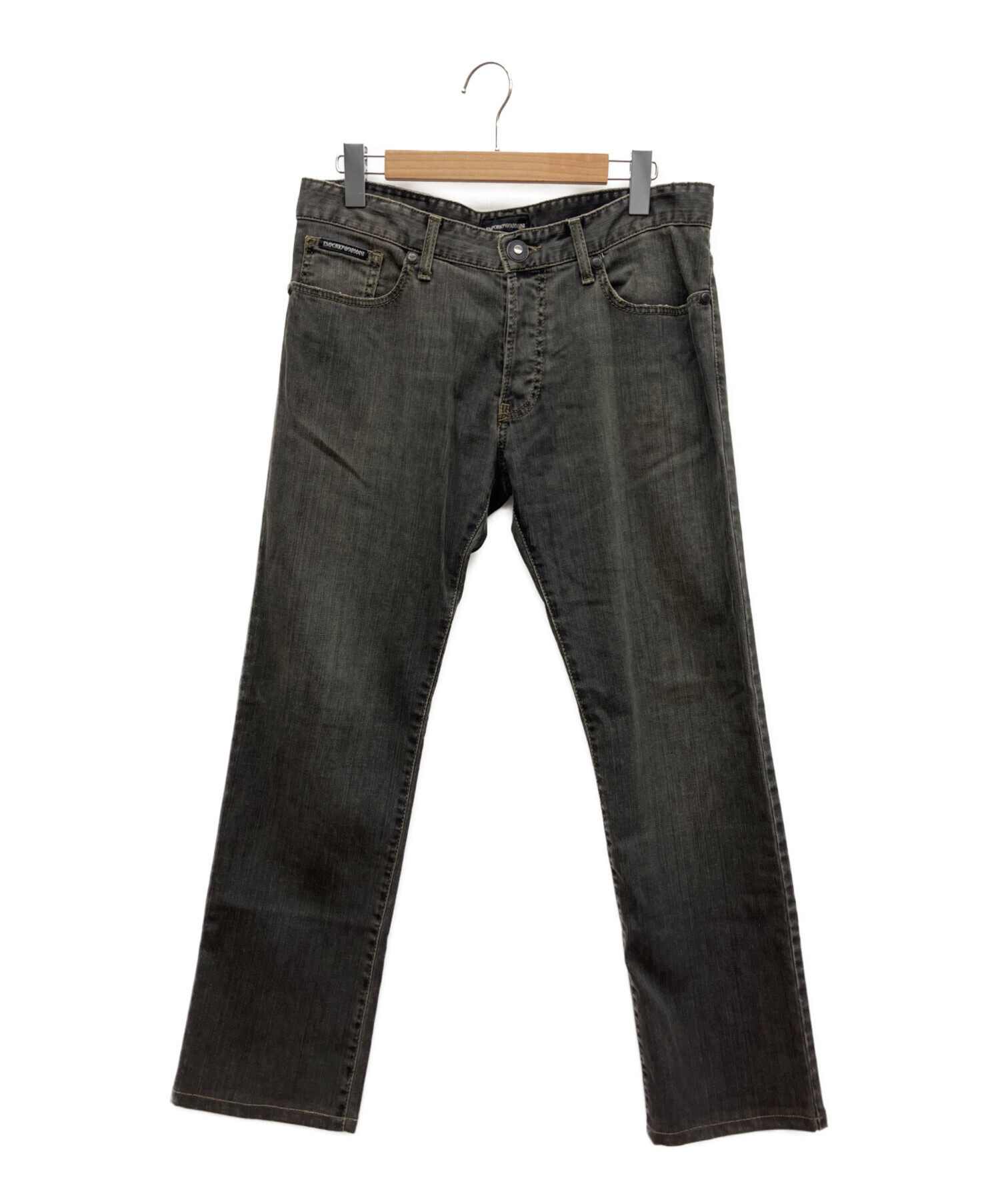 EMPORIO ARMANI ブラック デニムパンツ　サイズ32 中古・古着通販】EMPORIO ARMANI (エンポリオ アルマーニ) デニム