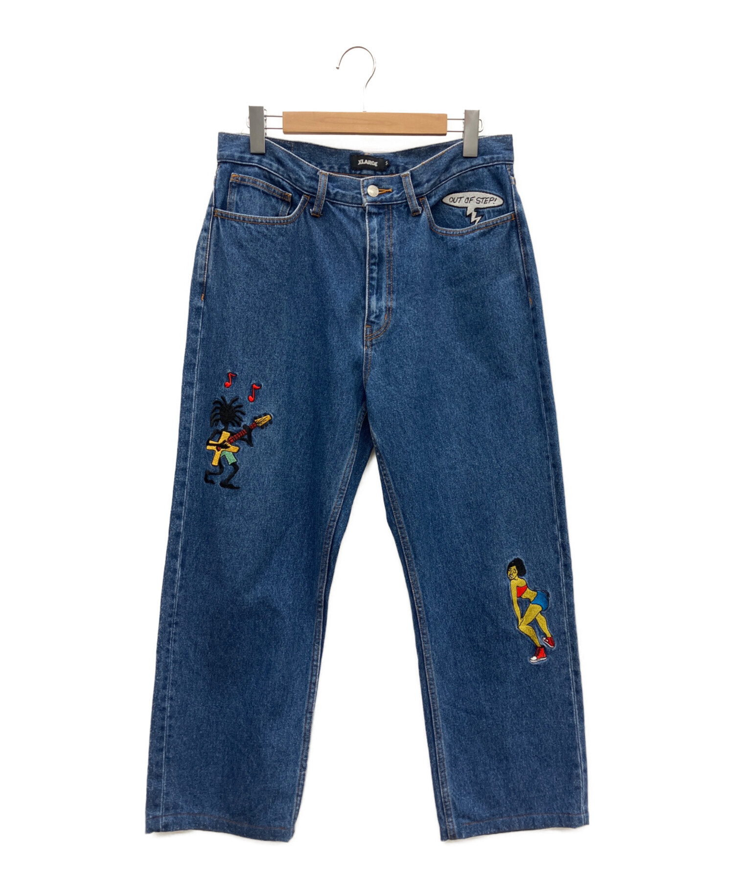 中古・古着通販】X-LARGE (エクストララージ) ワッペンデニムパンツ