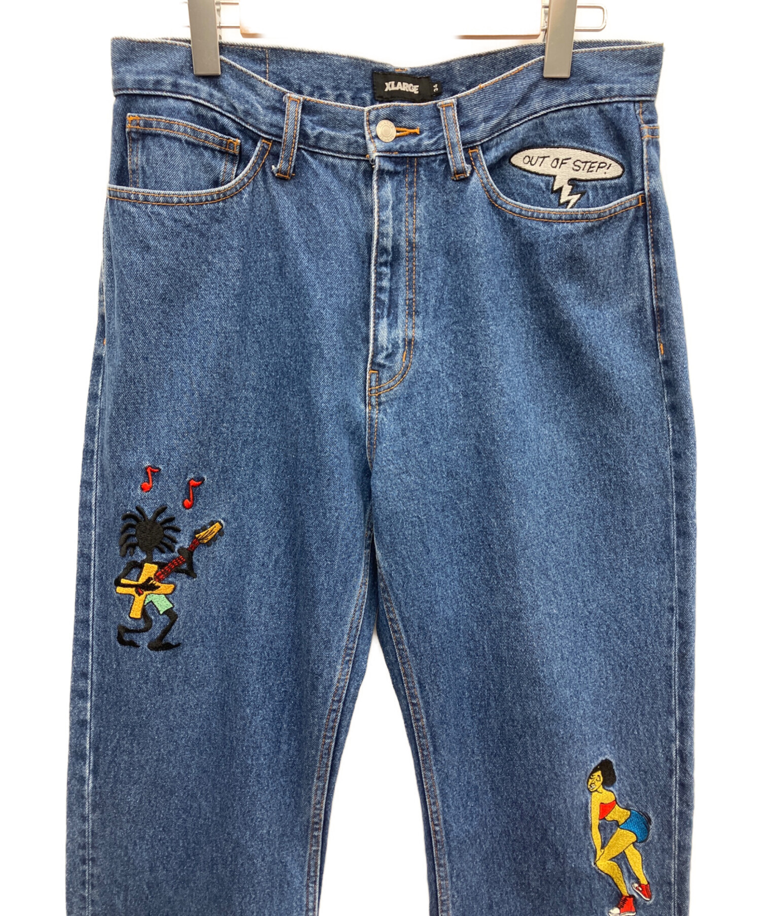中古・古着通販】X-LARGE (エクストララージ) ワッペンデニムパンツ