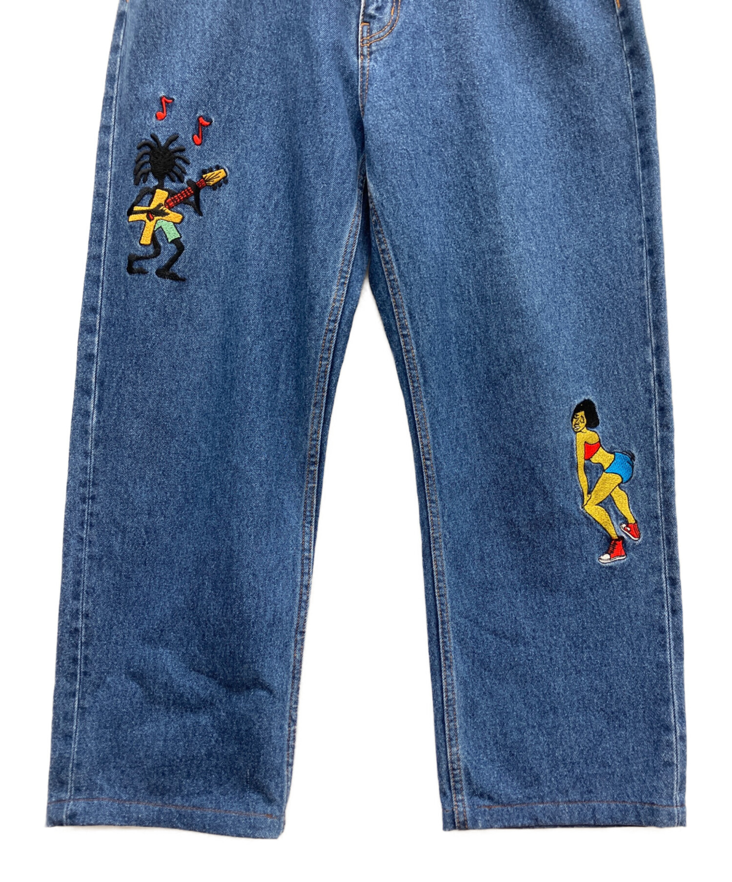中古・古着通販】X-LARGE (エクストララージ) ワッペンデニムパンツ