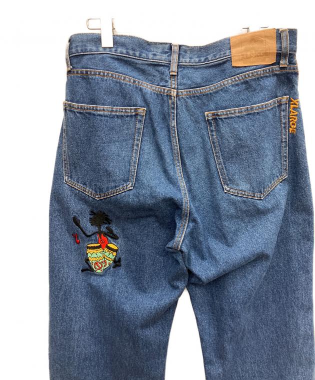 中古・古着通販】X-LARGE (エクストララージ) ワッペンデニムパンツ