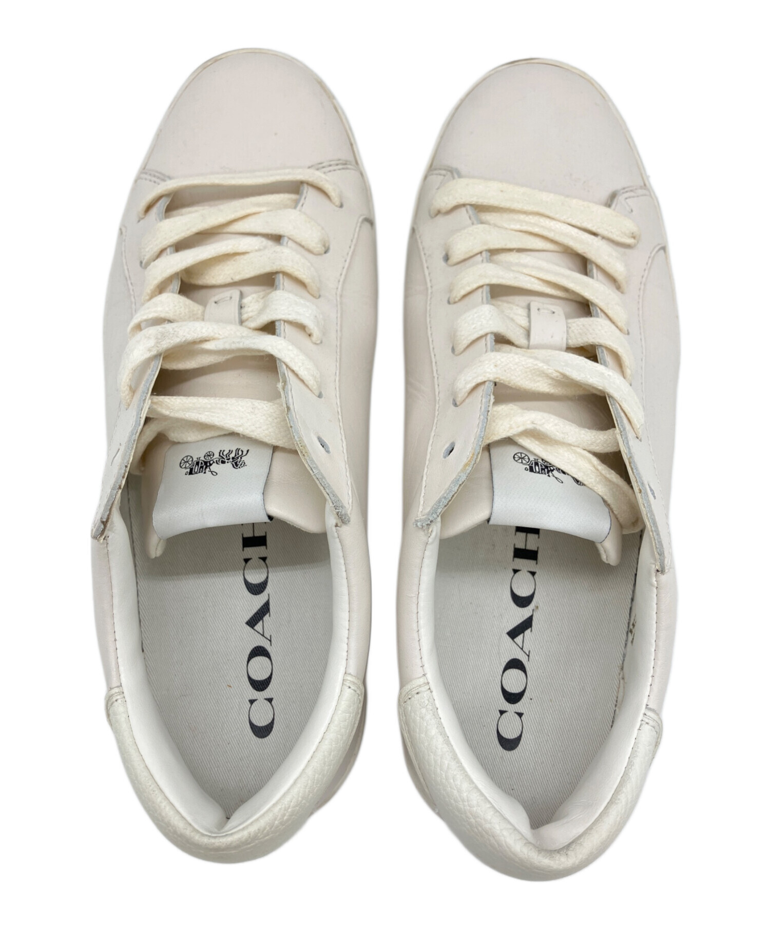 中古・古着通販】COACH (コーチ) ローカットスニーカー ホワイト