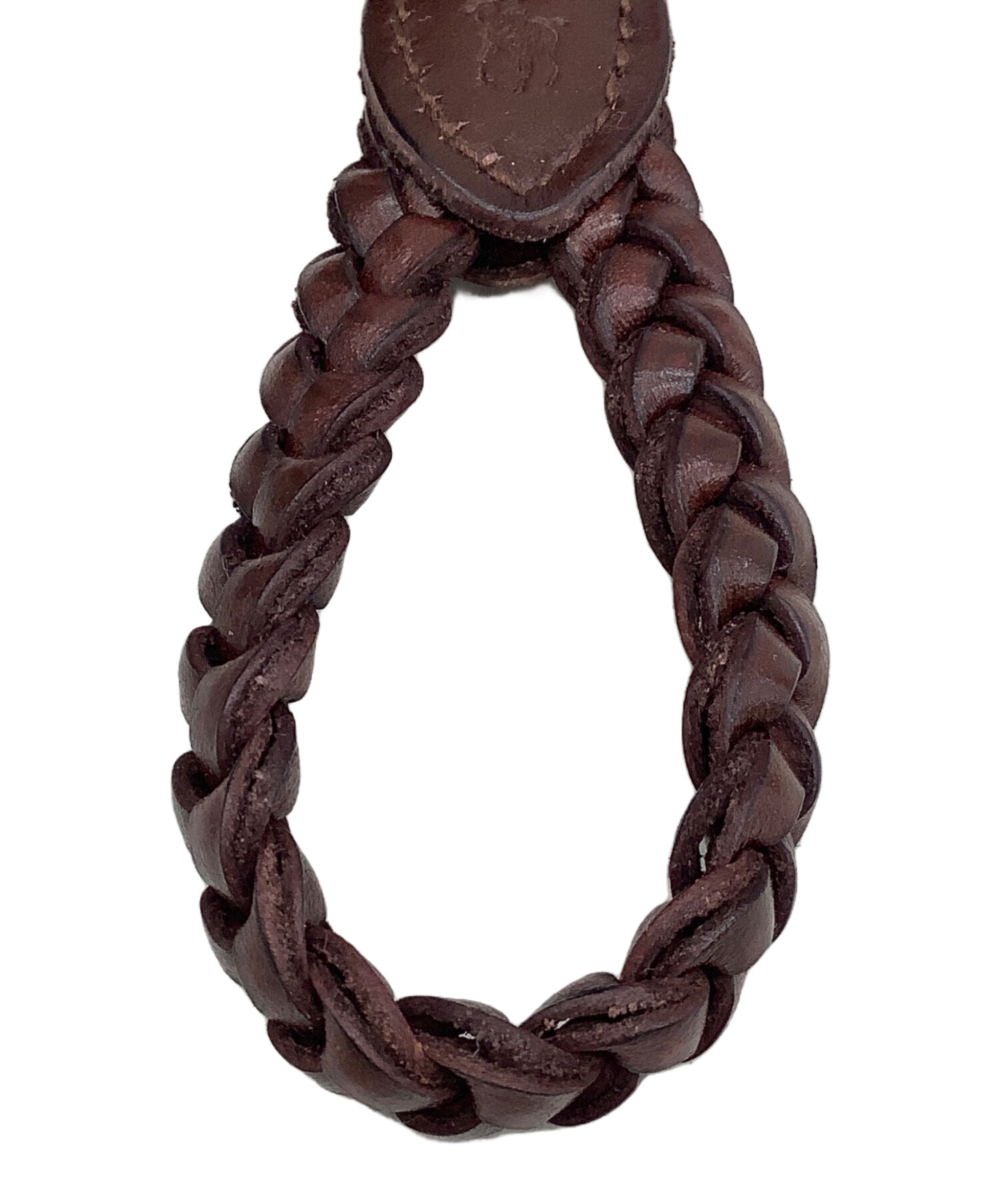 せ*り様 RRL レザー編み込みキーホルダー ブラウン 茶 中古・古着通販】POLO RALPH LAUREN (ポロ・ラルフローレン) 編込み