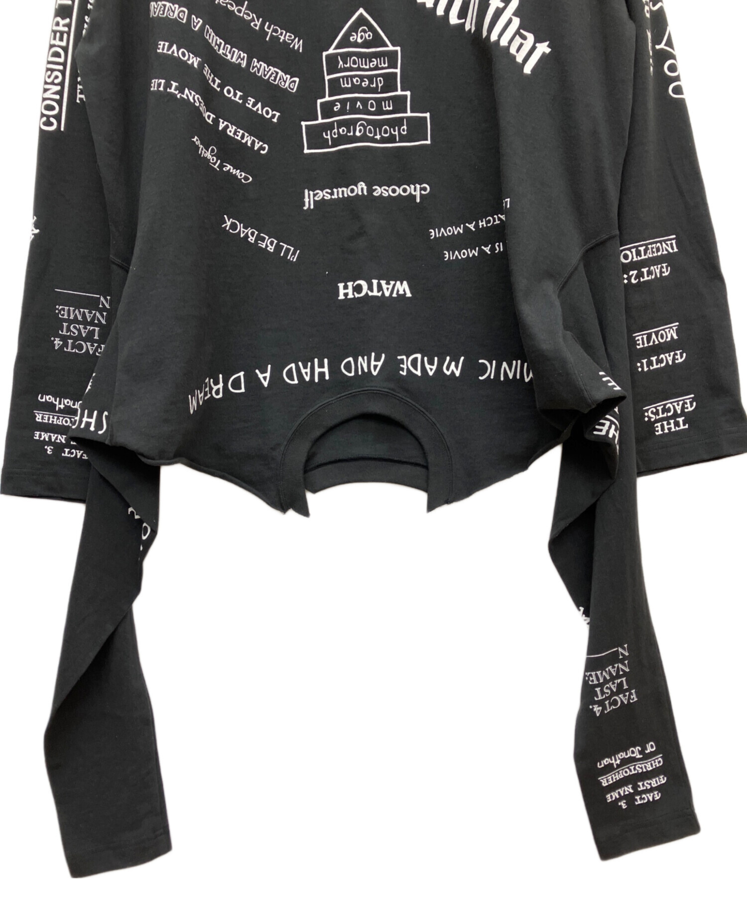 中古・古着通販】DAIRIKU (ダイリク) Upside down Long Sleeve Tee