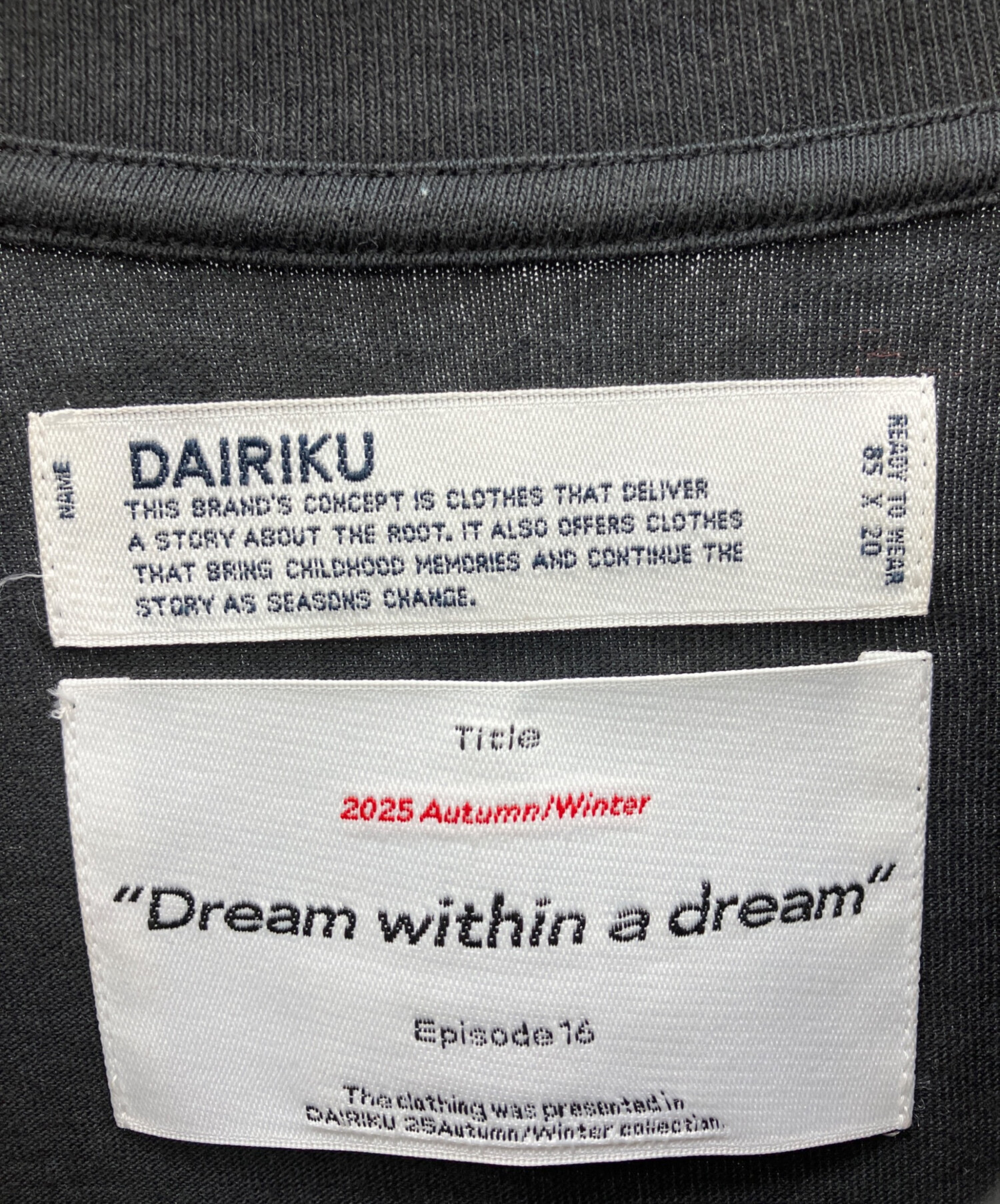 中古・古着通販】DAIRIKU (ダイリク) Upside down Long Sleeve Tee