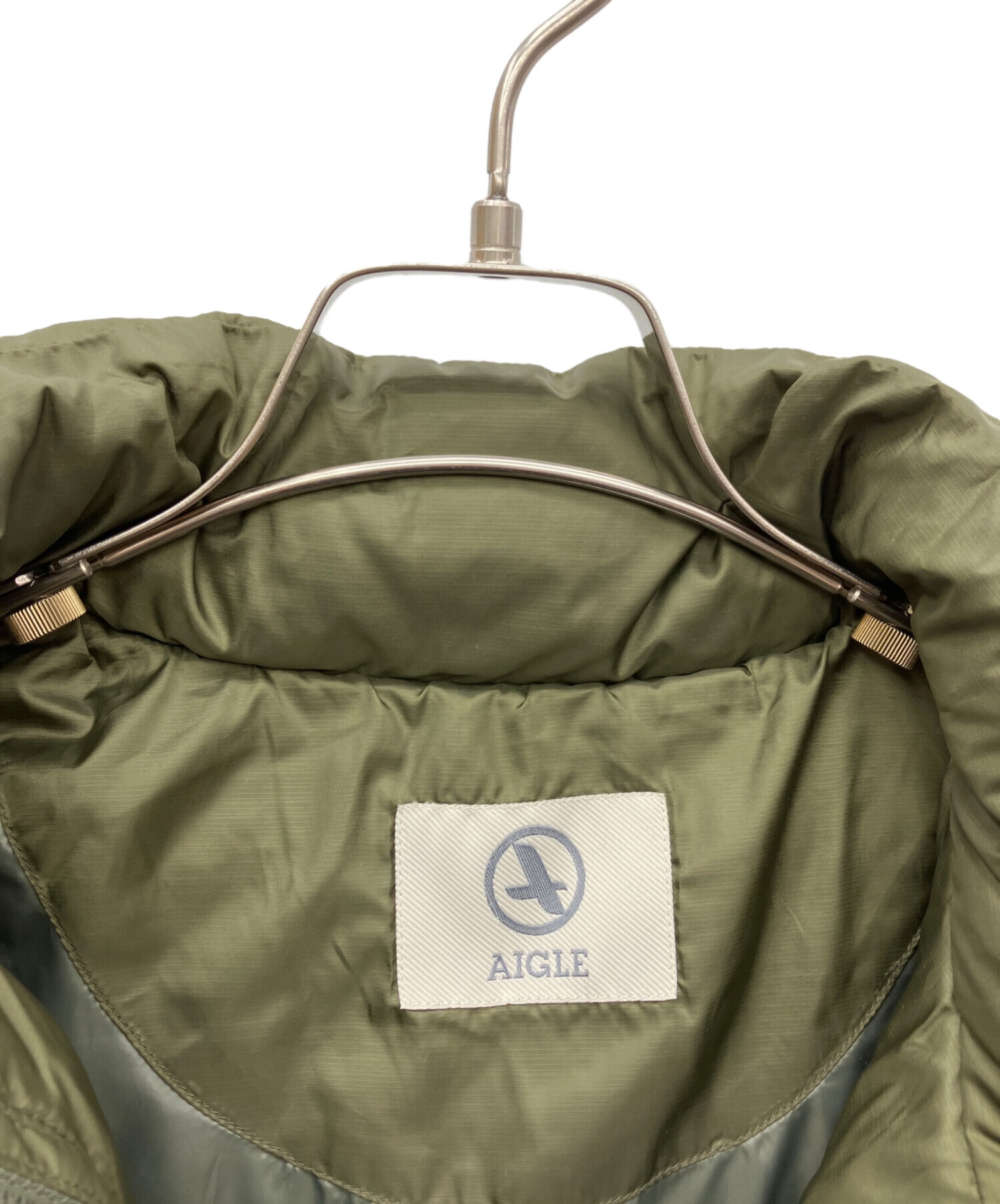 中古・古着通販】AIGLE (エーグル) ダウンコート カーキ サイズ:M 