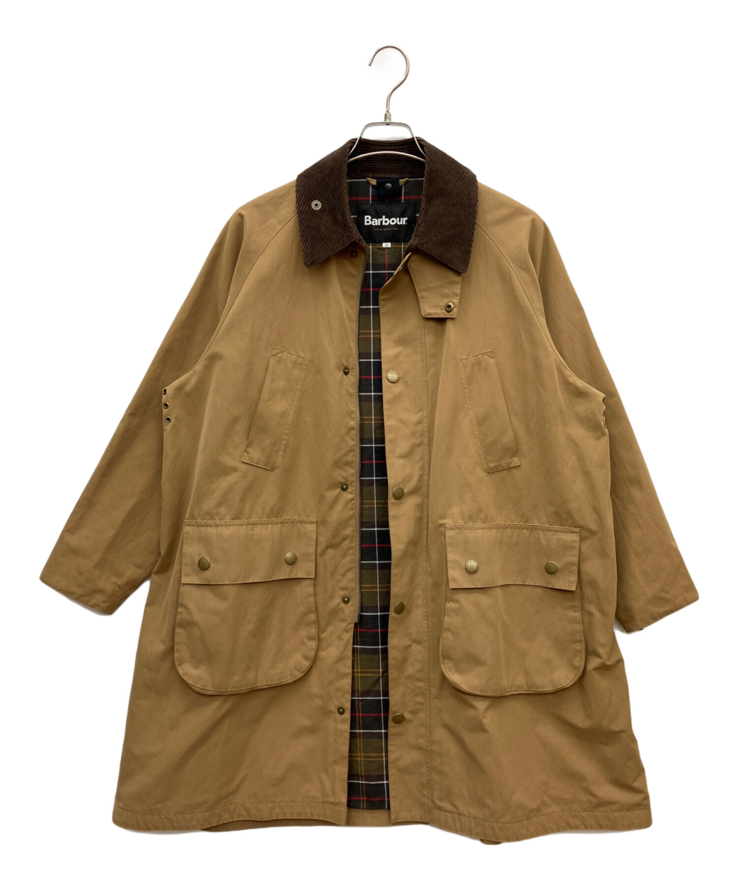 中古・古着通販】Barbour (バブアー) ステンカラーコート ベージュ