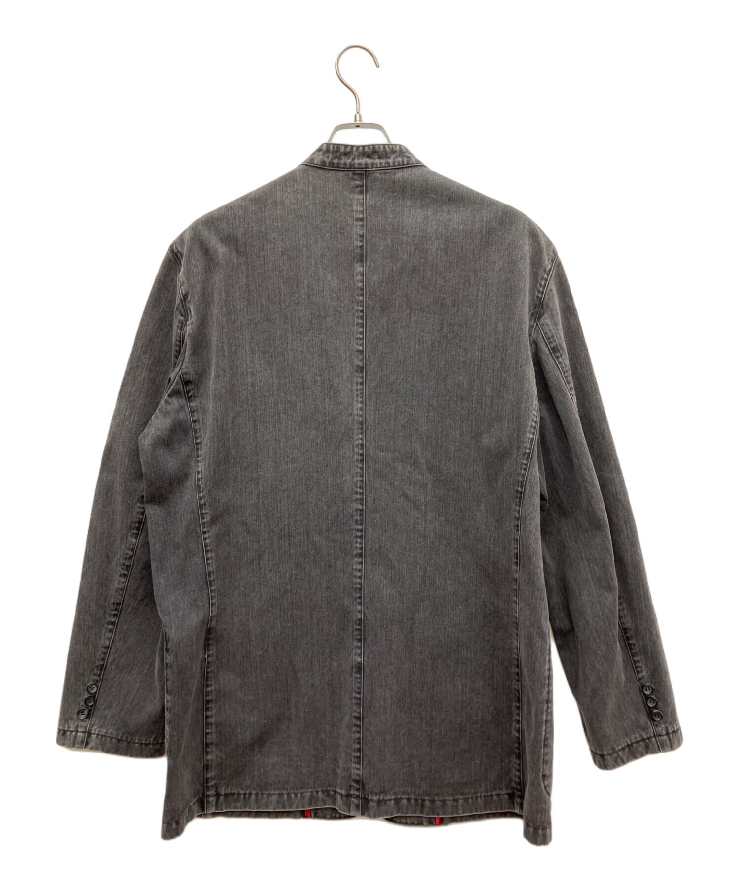 中古・古着通販】PAPAS (パパス) デニムチャイナジャケット グレー