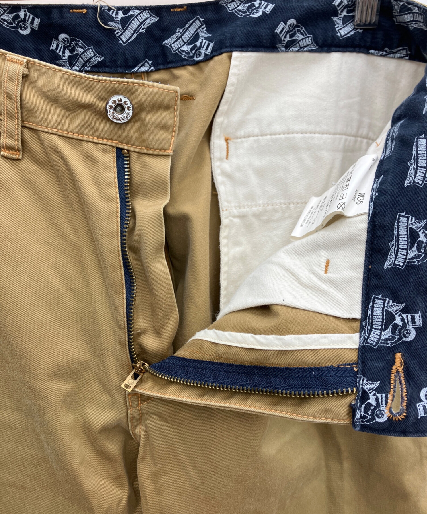 中古・古着通販】MOMOTARO JEANS (桃太郎ジーンズ) チノパン ベージュ