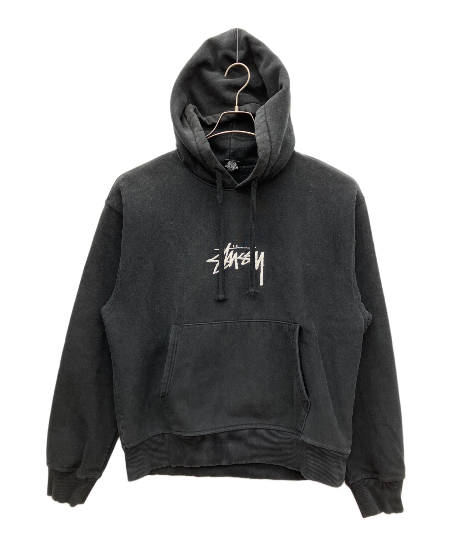 中古・古着通販】stussy (ステューシー) STOCK LOGO APPLIQUE HOODIE 