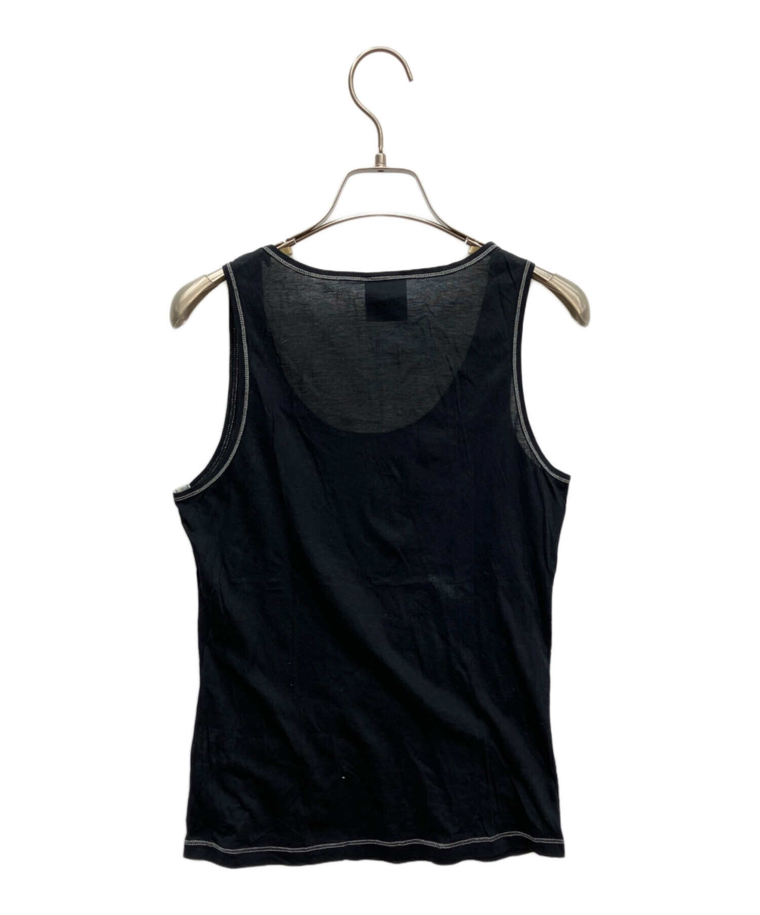 CHANEL 黒 タンクトップ 中古・古着通販】CHANEL (シャネル) タンクトップ ブラック サイズ:38