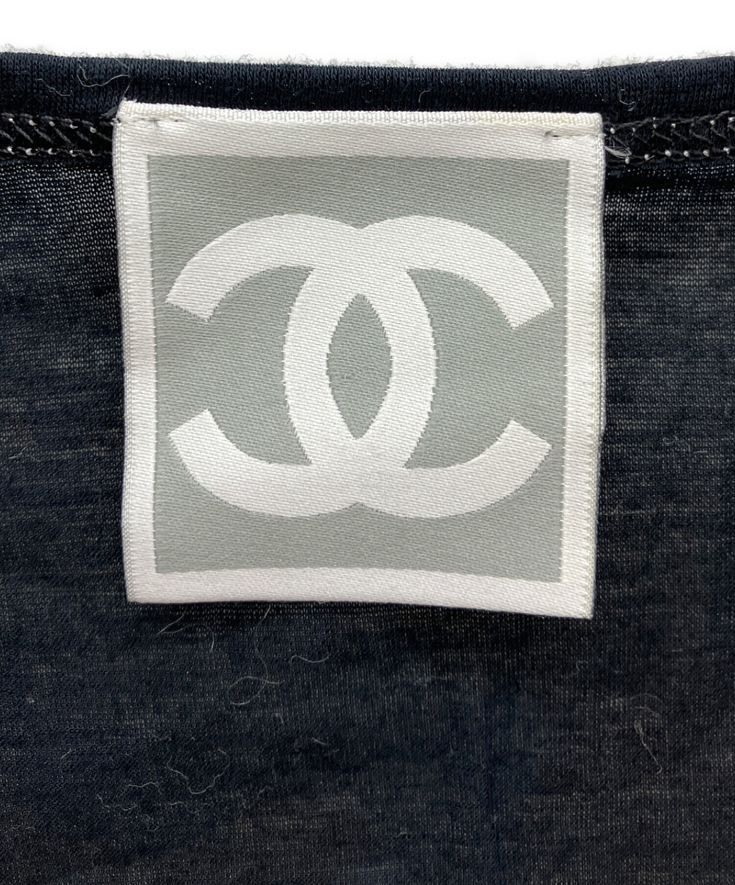 中古・古着通販】CHANEL (シャネル) タンクトップ ブラック サイズ:38