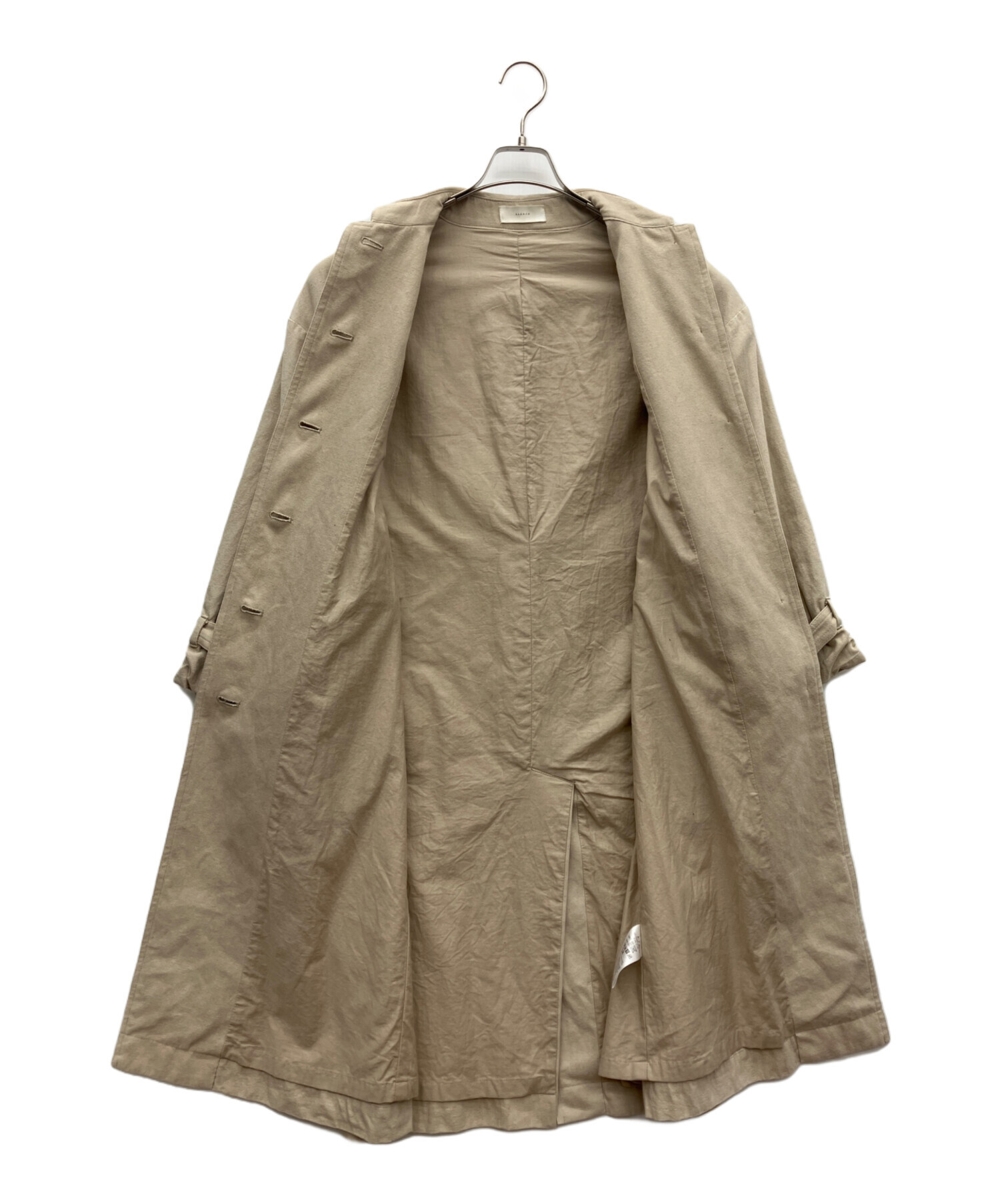 中古・古着通販】KAGURE (カグレ) ロングコート ベージュ サイズ:Free