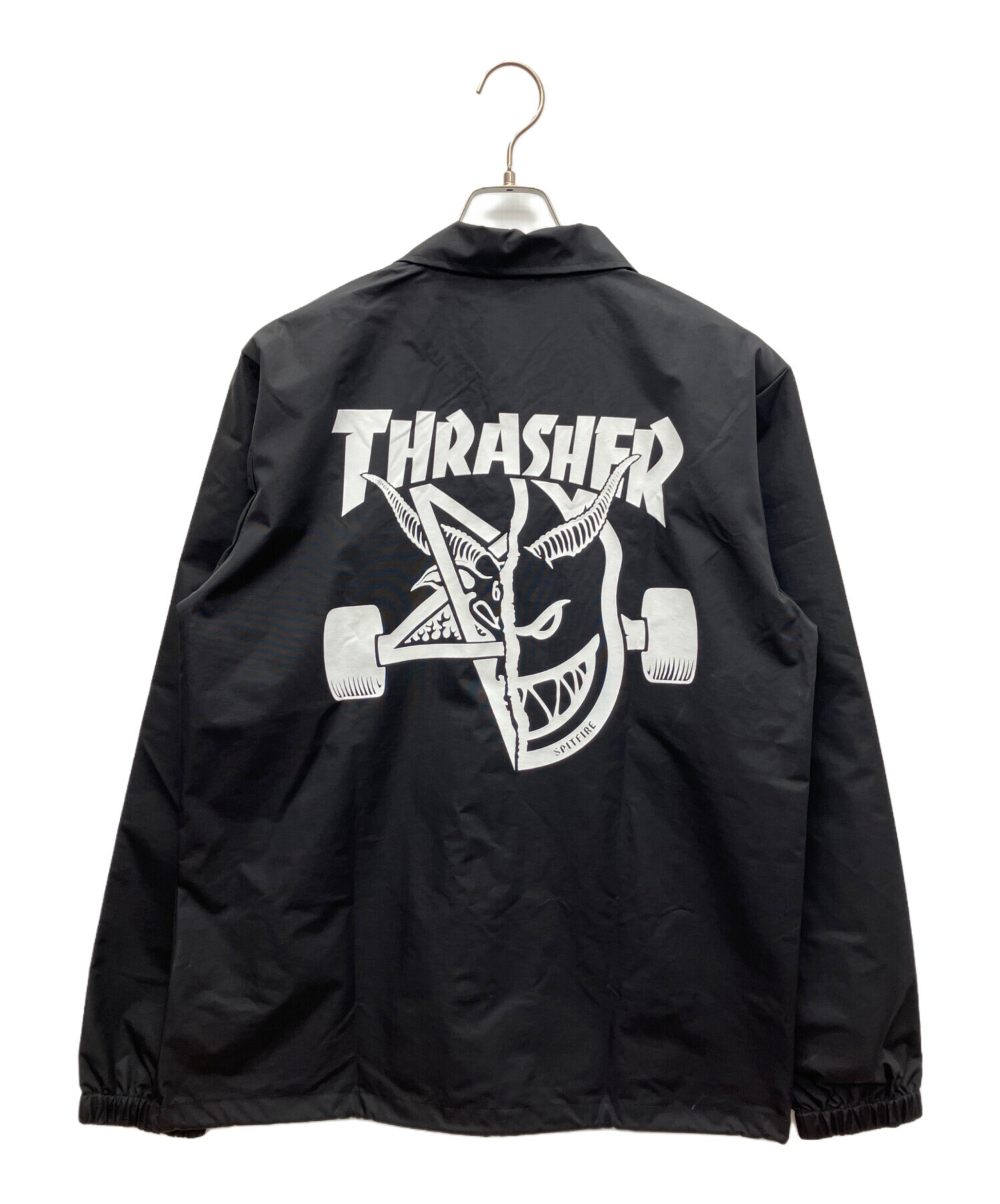 値下げ中！【美品】THRASHER コーチジャケット ブラック 中古・古着通販】THRASHER (スラッシャー) INDEPENDENT (インディペン